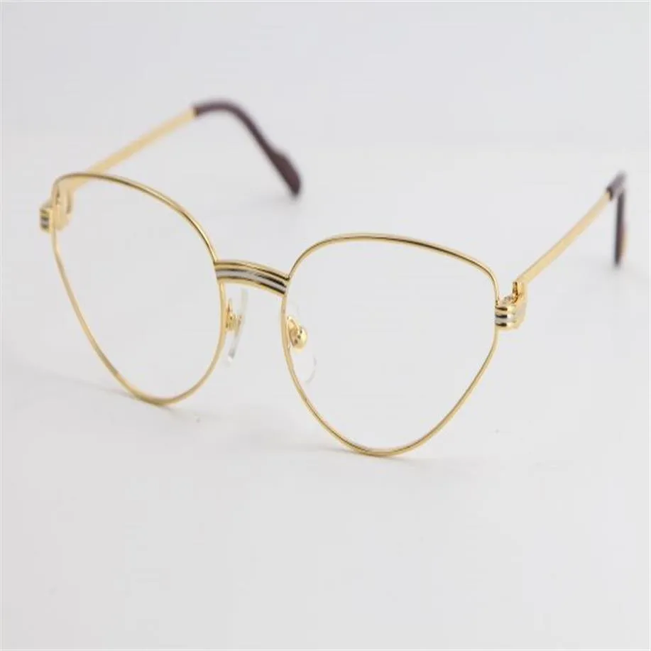 Lunettes optiques dorées de haute qualité pour hommes et femmes, grandes lunettes carrées, Design, modèle classique, avec boîte 222x