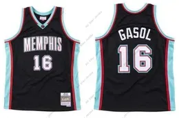 Basketball Jer Ed Pau Gasol Basketball Jersey S-6xl Mitchell Ness 2001-02 Mesh Hardwoods Classics Retro Version Men Women Youth