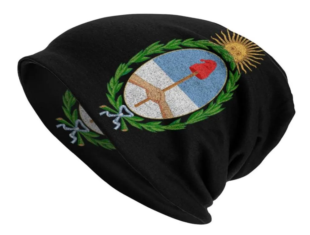 Berretti Stemma Argentina Cofano Inverno Caldo Cappello lavorato a maglia Skullies Berretti Berretti Bandiera adulto Beanie Cappelli Berretto da sci all'aperto2769145