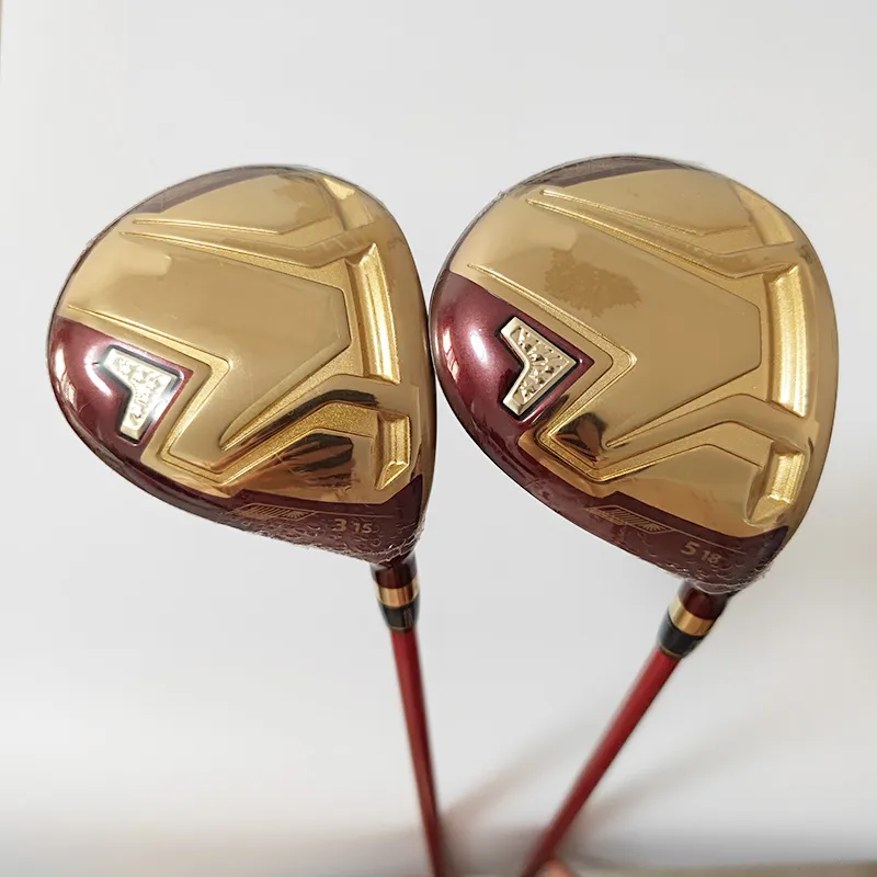 نوادي الجولف اليمنى للرجال S-08 Golf Fairway Wood 3/15 5/18 Loft Wood Clubs Graphite Shaft R أو S