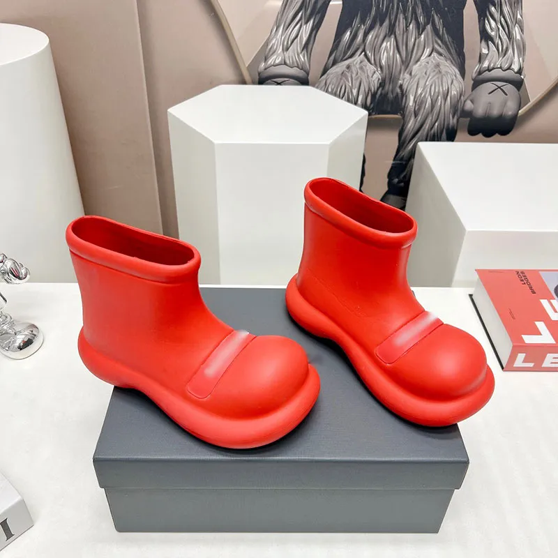 Marca TPU forma integrada cabeça de boneca carta botas de chuva estilo clássico esportes ao ar livre homens mulheres esqui outono e inverno novas botas de chuva espuma sola macia tamanho 35-40