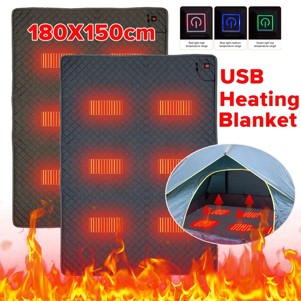 Heated Sleeping Bag With 6 Zones USB Charging Perfect For Camping Home Office And More From Shenping03 43.58 DHgate.Com