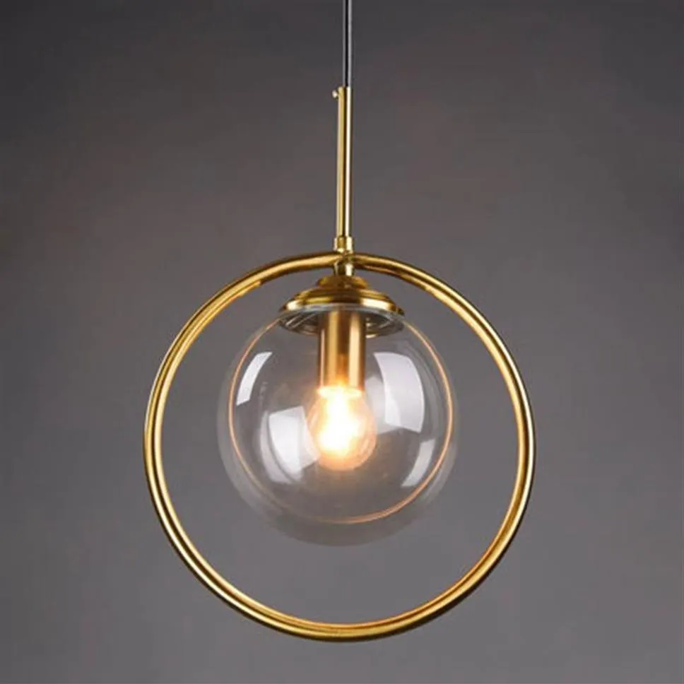 Loft modern pendell ljus sängen hängande lampa kök ö upphängning sovrum magiska bönguld glas boll belysning2770