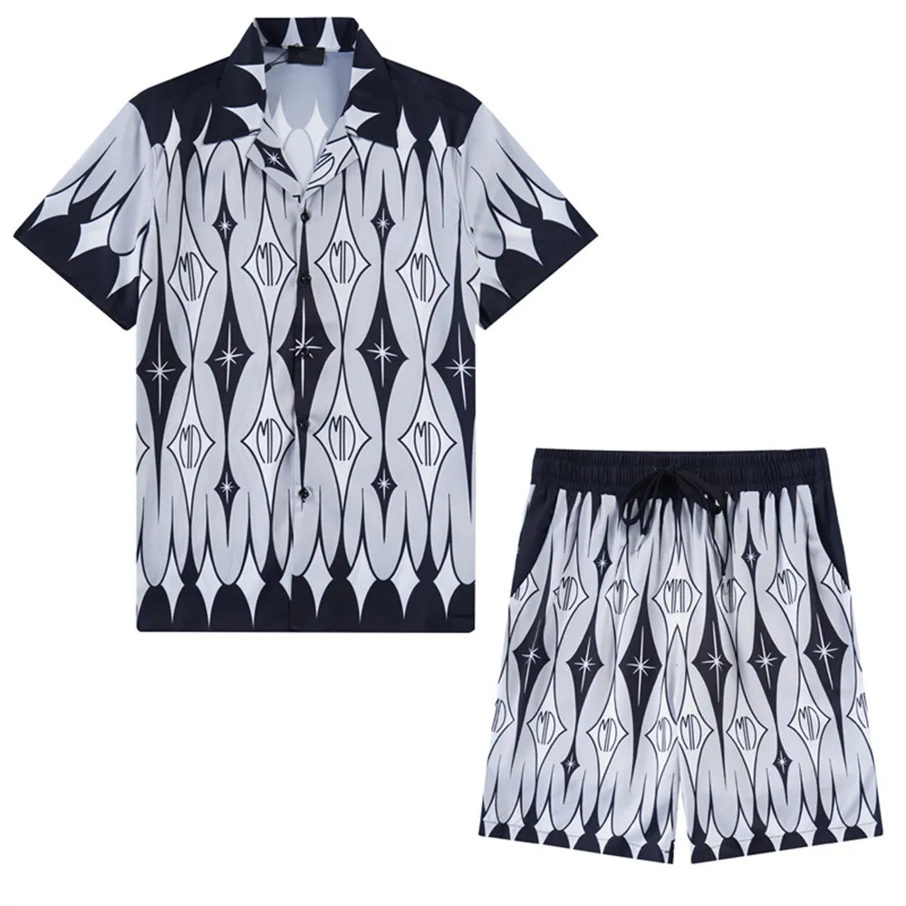 2024 Designer Designer Hawaii Floral Casual Shirts Men Men Slim Fit Tshirt Tshirt Men Beach Shorts M-3xl SS