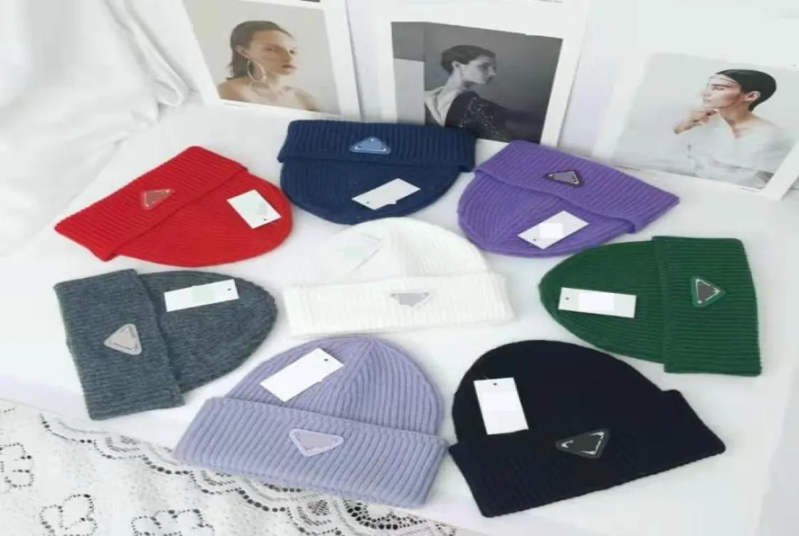 2022 luxury knitted hat brand designer Beanie Cap men women fit Hat 100 Cashmere letter5850307