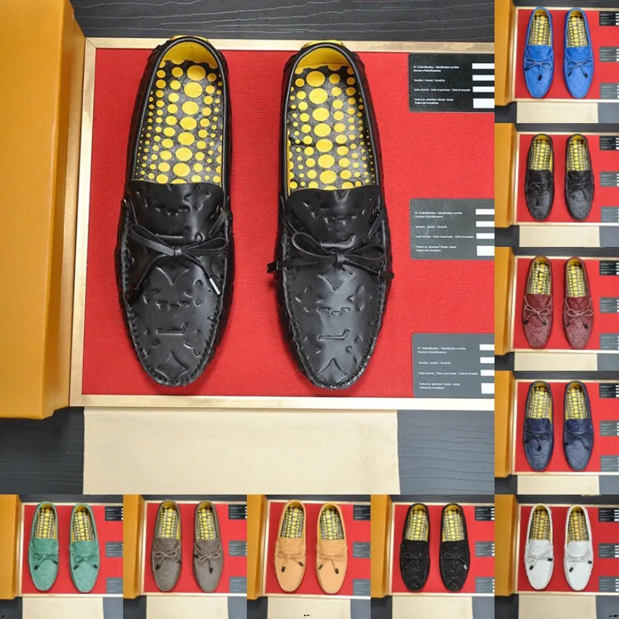 10modèle 2024 Mocassins de créateurs Hommes Chaussures de marque de luxe en cuir Chaussures italiennes décontractées Mocassins pour hommes Mocassin Homme Mocasines Hombre Slip-ons Mocassins