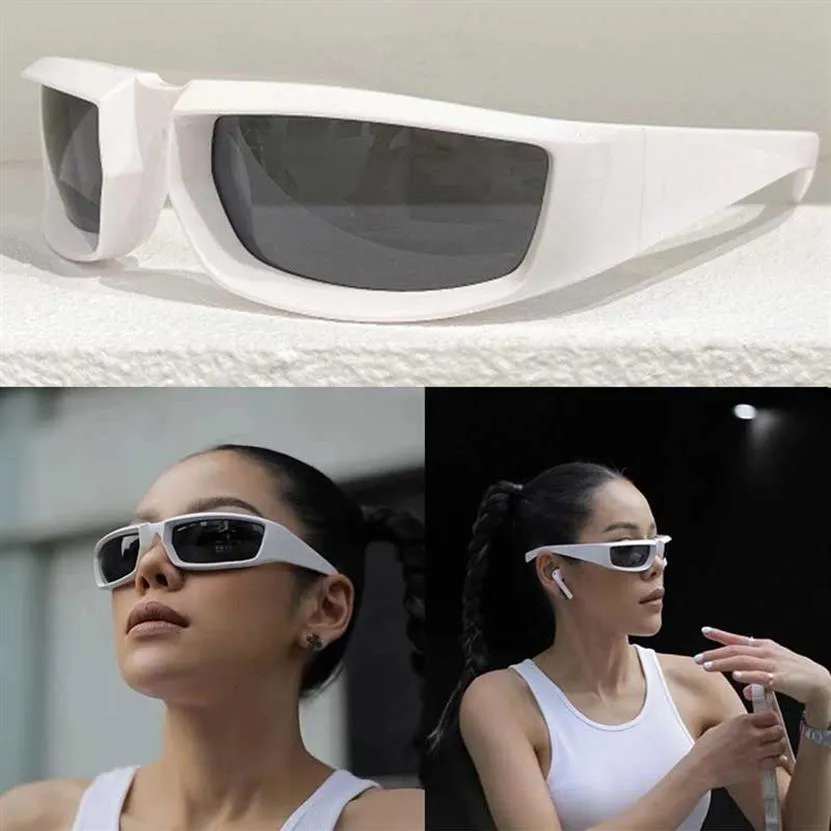 Womens Fashion Occhiali P Home Runway Sunglasses SPR29Y Rectangular Frame White Sport Style Glasses SPR 25 Nylon Material Top Qual157J