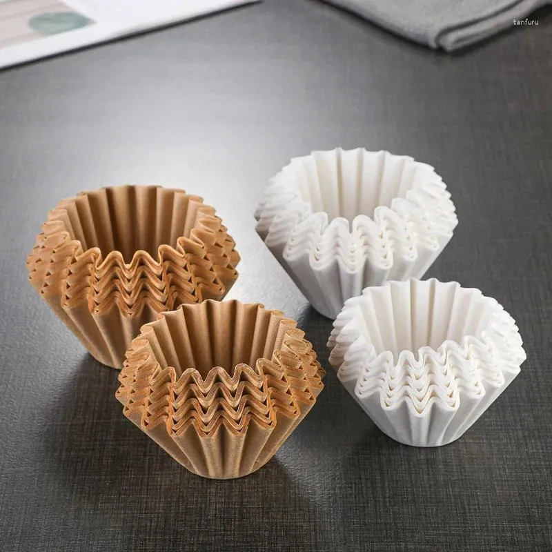 Gobelets flétris ventes de café filtre goutte à goutte type infusé à la main papier gâteau bol tasse 50 pièce