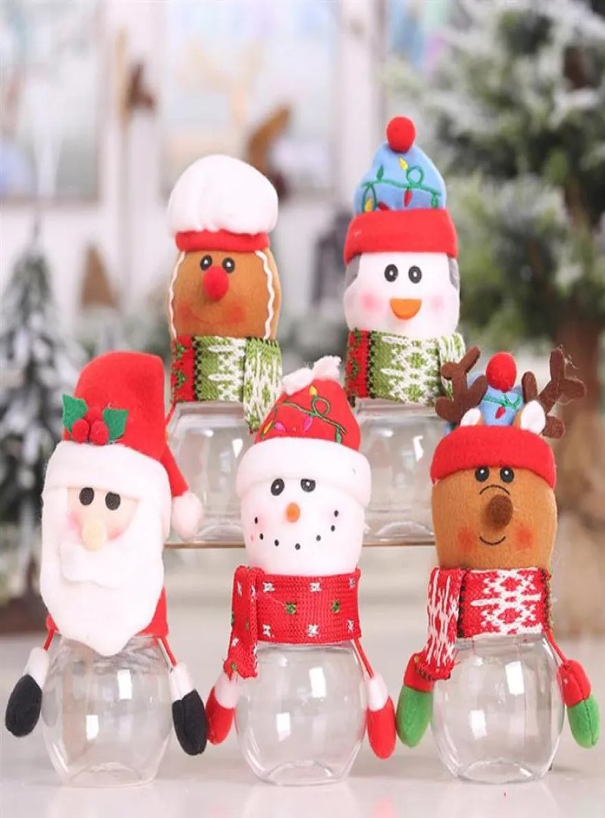 Christmas Candy Jar Doll Stuffed Plush Snowman Shape Candy Box Gift Box Containers For Home Cafe Restaurant Office9985087