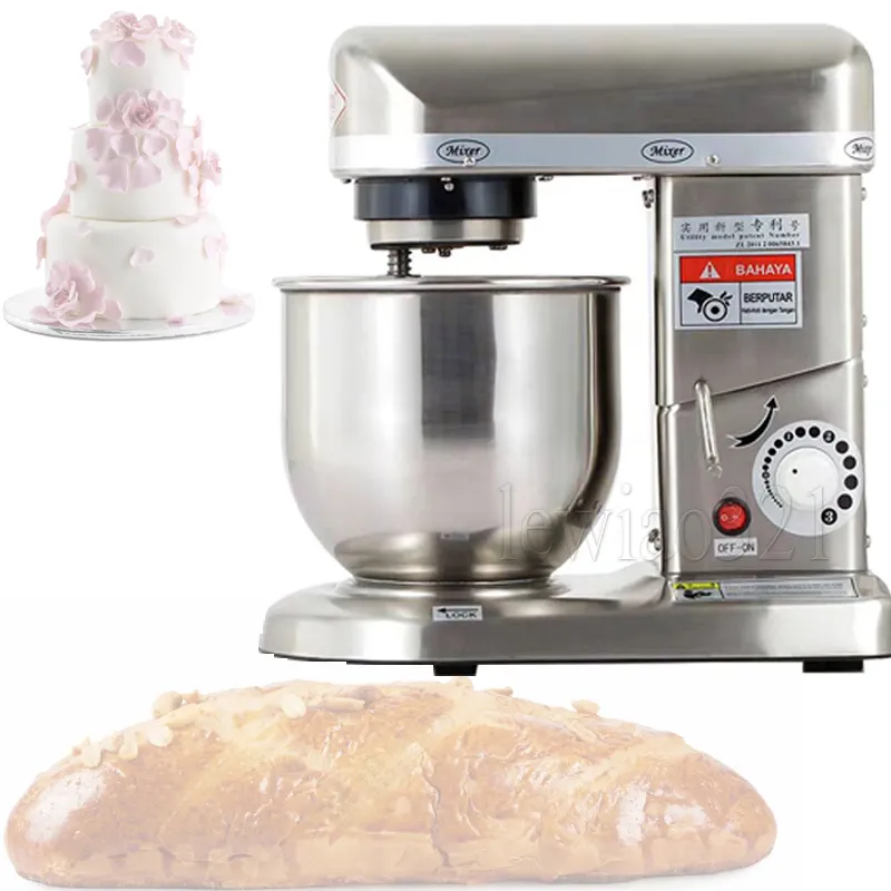 Stand Mixer Kitchen Aid Food Blender Cream Whisk Cake Dough Mixers With Bowl Stainless Steel Chef Machine