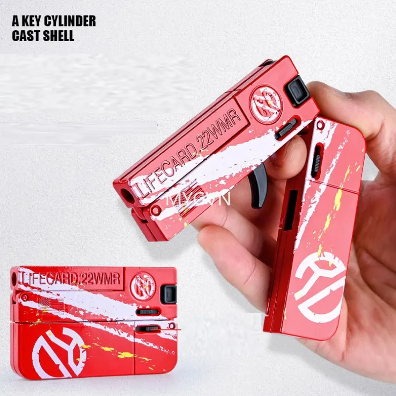 ミニフォールドトイガンモデル 合金構造、コレクターや愛好家向けの