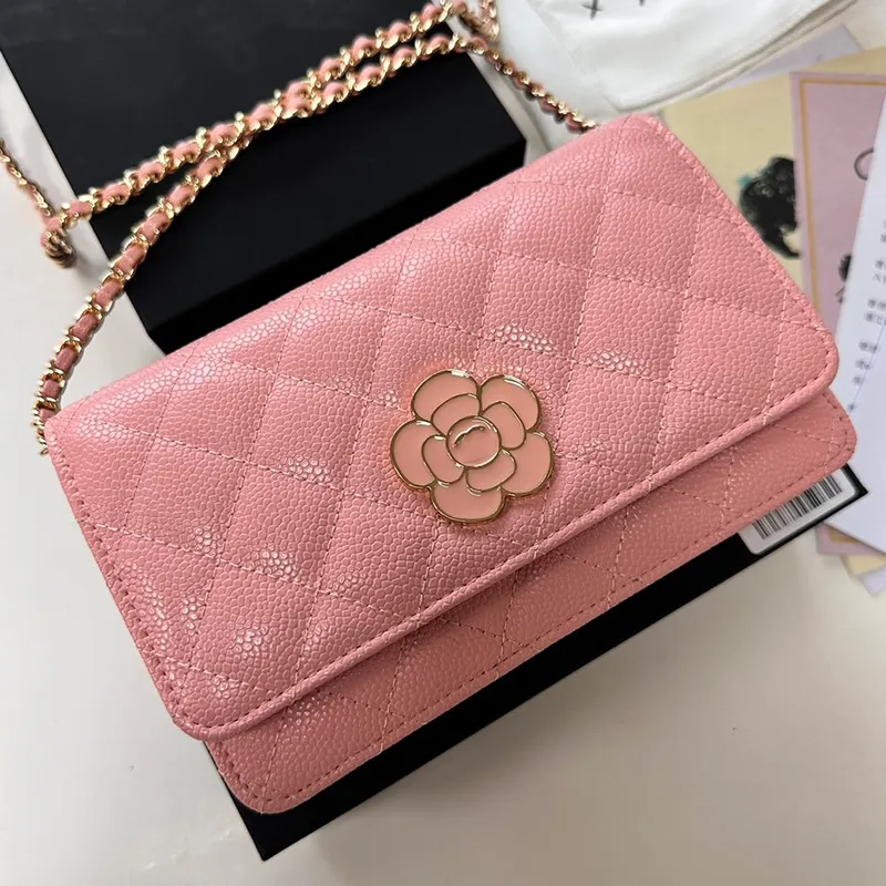 Classic Mini Flap Women Shoulder Bag Caviar Diamond Lattice Leather Quilted Luxury Handbag Designer Bag Fanny Pack Card Holder Evening Clutch Pochette 19CM