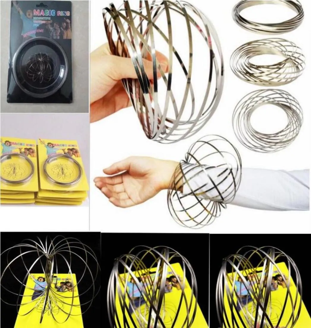 Toroflux anillos de flujo 3D cinético sensorial interactivo juguetes geniales para niños adultos divertido anillo mágico juguete GA2744035724