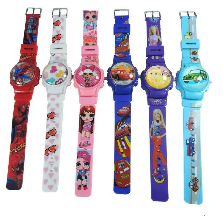 Montre de développement anime pour enfants, jouet pour fille, mignon et minimaliste, à quartz, étanche