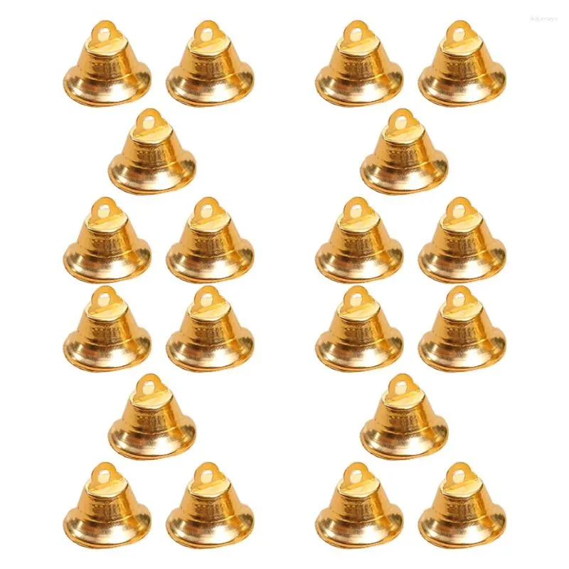 Feestartikelen Kerst Jingle Bells Gouden Metalen 50 Stuks 2 1 Cm Xmas Zilveren Bel Mini Vakantie Boom Opknoping ornament Diy