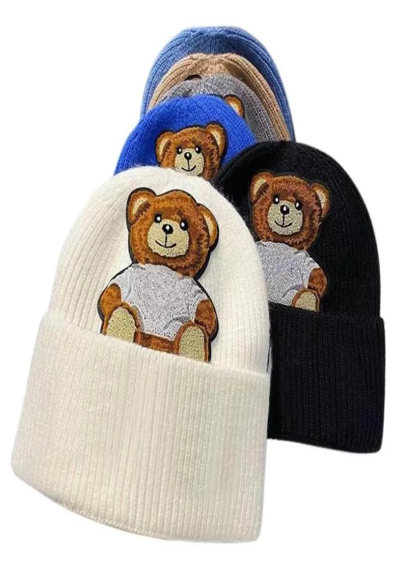 Bonnets de créateurs Fashion Street Chapeaux tricotés Casquette de caractère pour homme Femme Bonnet d'hiver 6 Colors8821289