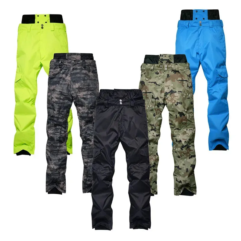 Autres articles de sport 30 Camouflage Hommes Pantalons de neige Snowboard Costume Vêtements 10K imperméable coupe-vent respirant hiver Sports de plein air Pantalon de ski 231211