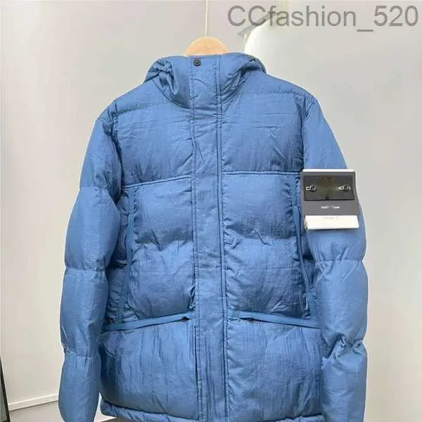 Veste en duvet de coton pour hommes automne et hiver nouveau sweat à capuche d'hiver à capuche Stones Island version haute de imperméable femmes couples sport loisirs veste en coton 1 0R69