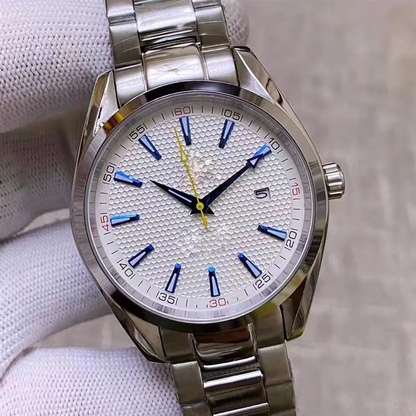 Aqua Terra Ryder Cup zegarek zegarek 42 mm Automatyczne mechaniczne mechaniczne ze stali nierdzewnej szklane sportowe morskie zegarki 288p