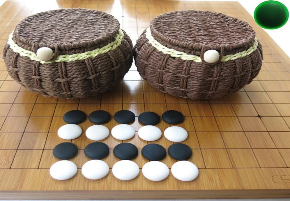 Yunnan Yunziweiqi Backgammon Bamboo 2 cm厚さレチクルデュアルチェスボード中国チェスWeiqi Set9738707