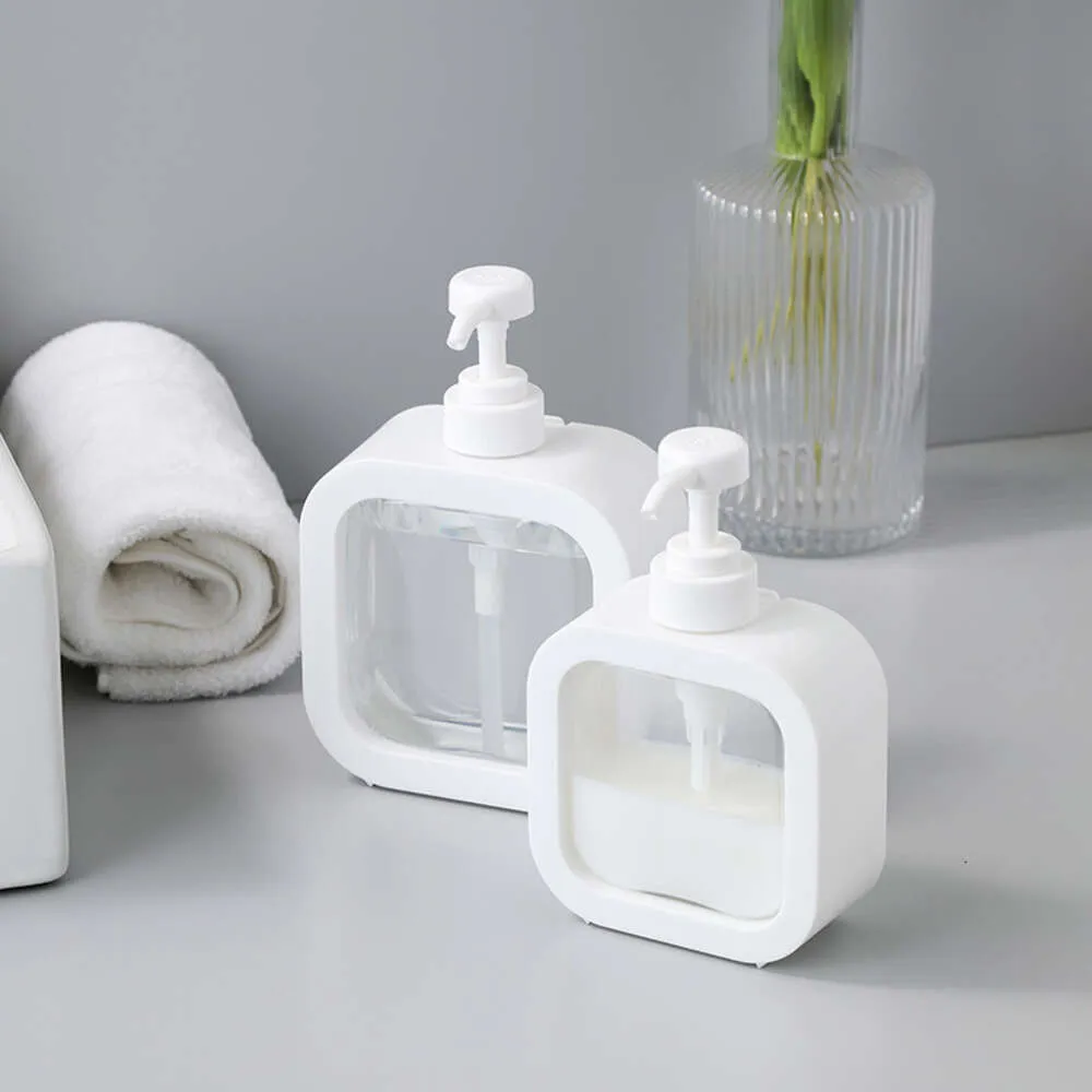 300/500ml Bathroom Soap Dispensers Refillable Lotion Shampoo Shower Gel  Holder Portable Travel Dispenser Empty Bath Pump Bottle