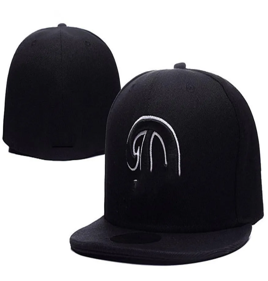 Men039s Sport Team Fitted Caps Flaches Visier Hip Hop Design Solide Königsblau Farbe LAi Golf Peak Street Baseball Hüte9260273