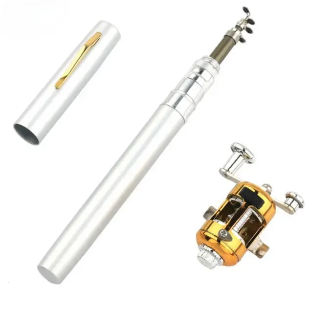 Outdoor Portable Mini Pen Fishing Rod Telescopic Pocket Pen Fishing Rod  Mini Fishing Pole Fishing Accessories