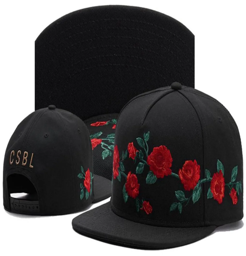 Band nyaste CSBL Flower Floral Rose Baseball Caps Gorras Bones Mens Snapback Hats Sport Letter Fashion Outdoors Sun5886866