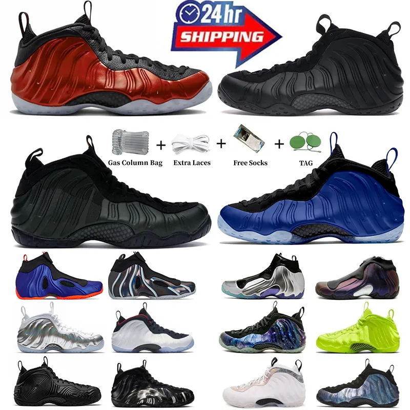 Männer Basketballschuhe Penny Flightposite Foamposite Pro One Anthrazit Abalone Pure Platinum ParaNorman Island Shattered Backboard Herren Trainer Sport Turnschuhe