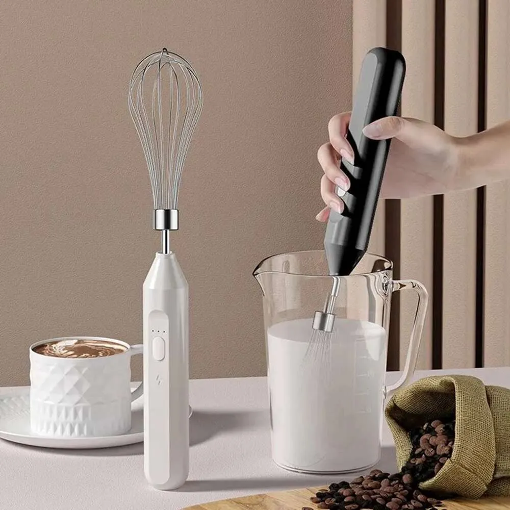 Nya äggverktyg Electric Milk Frother Handheld Egg Beater Coffee Milk Drink Mixer Foamer Hushåll Köket Matlagningsverktyg Ägg