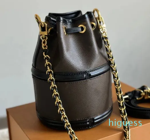 2023 frauen Luxus Designer Kette Tasche Einkaufstasche Schulter Umhängetasche frauen Handtasche Geldbörse Make-Up Tasche Kordelzug Eimer