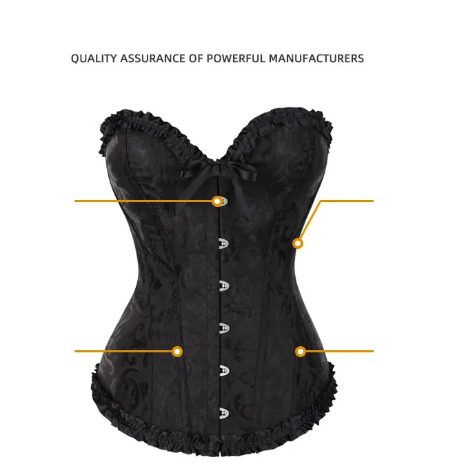 Sheer Mesh Lace Boning Bustier Corset-style Lingerie-style Bandage