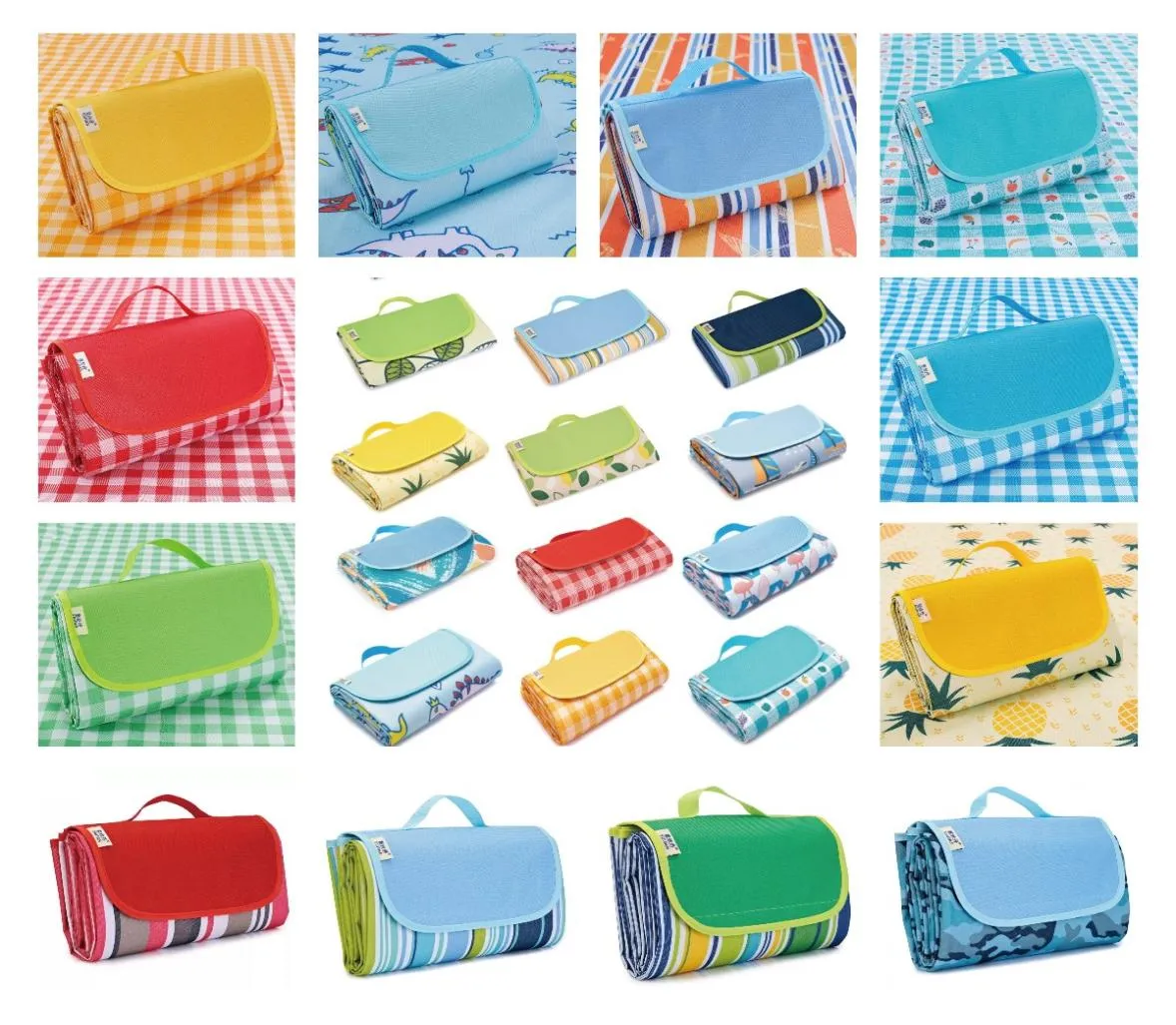 36 colori 145 * 180 cm Tappeti per esterni Sport Picnic Tappetini da campeggio Tappetino pieghevole portatile Tappetini da spiaggia Tessuto Oxford Tappeto per dormire Casual C6341814