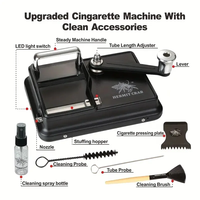 cigarette rolling machine instructions Manual Cigarette Rolling Machine - Handheld Tobacco Injector for 8mm Tubes,  Adjustable Length 80-100mm - Easy DIY Cigarette Maker from Dhgate  Accessories
