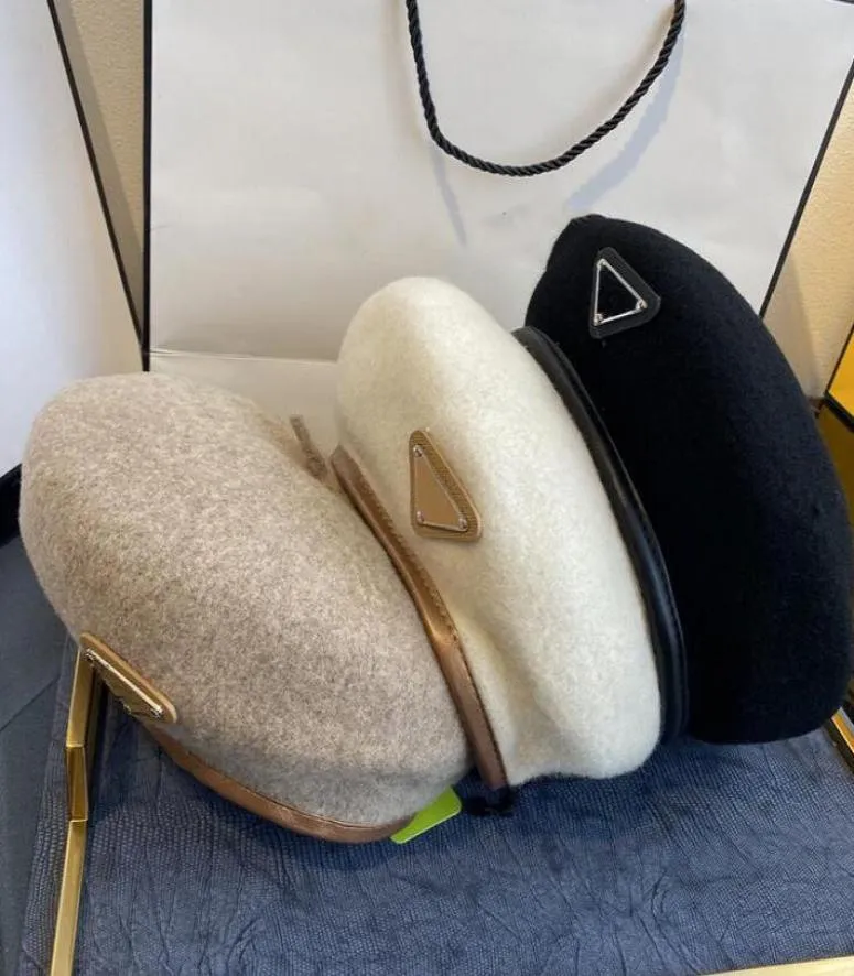 Designer Beret Womens Letter Luxury TieDye Cashmere Hat Beret Cap Lady Outdoor Travel Warm Winter Windproof Vacation Bonnet Caps 1197381