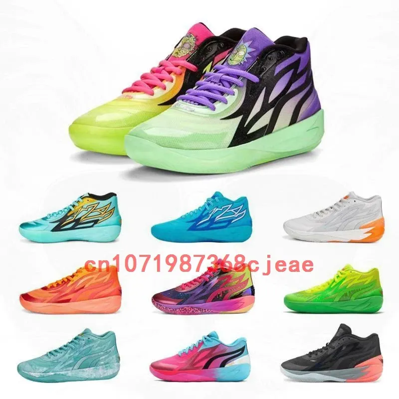 Kledingschoenen Luxe Designer Lamelo Ball MB Basketball Heren MB02 2 Honeycomb Phoenix Flare Moon Jade Blue Sports 231208