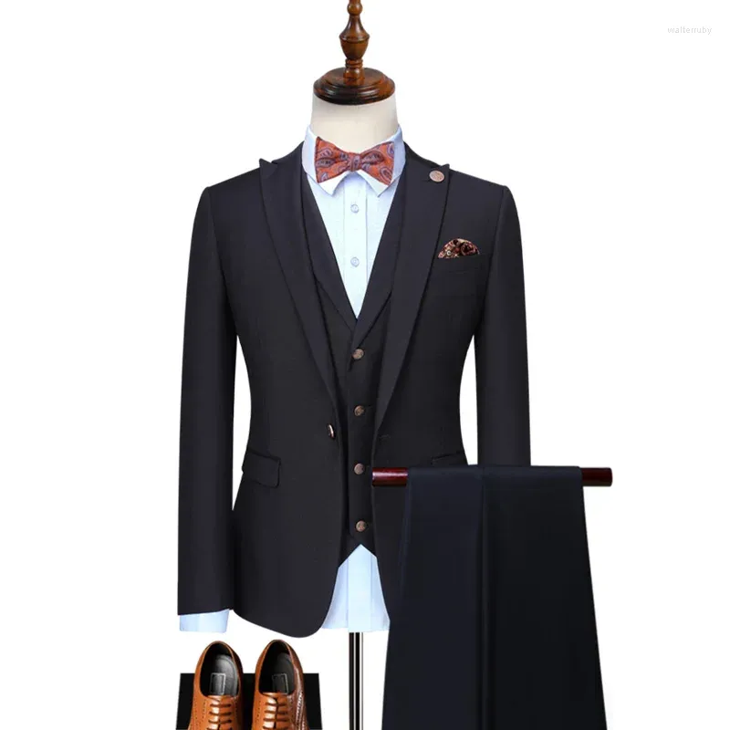 Men's Suits Custom Made Groom Wedding Dress Blazer Pants Business High-end Classic Trousers SA04-99599