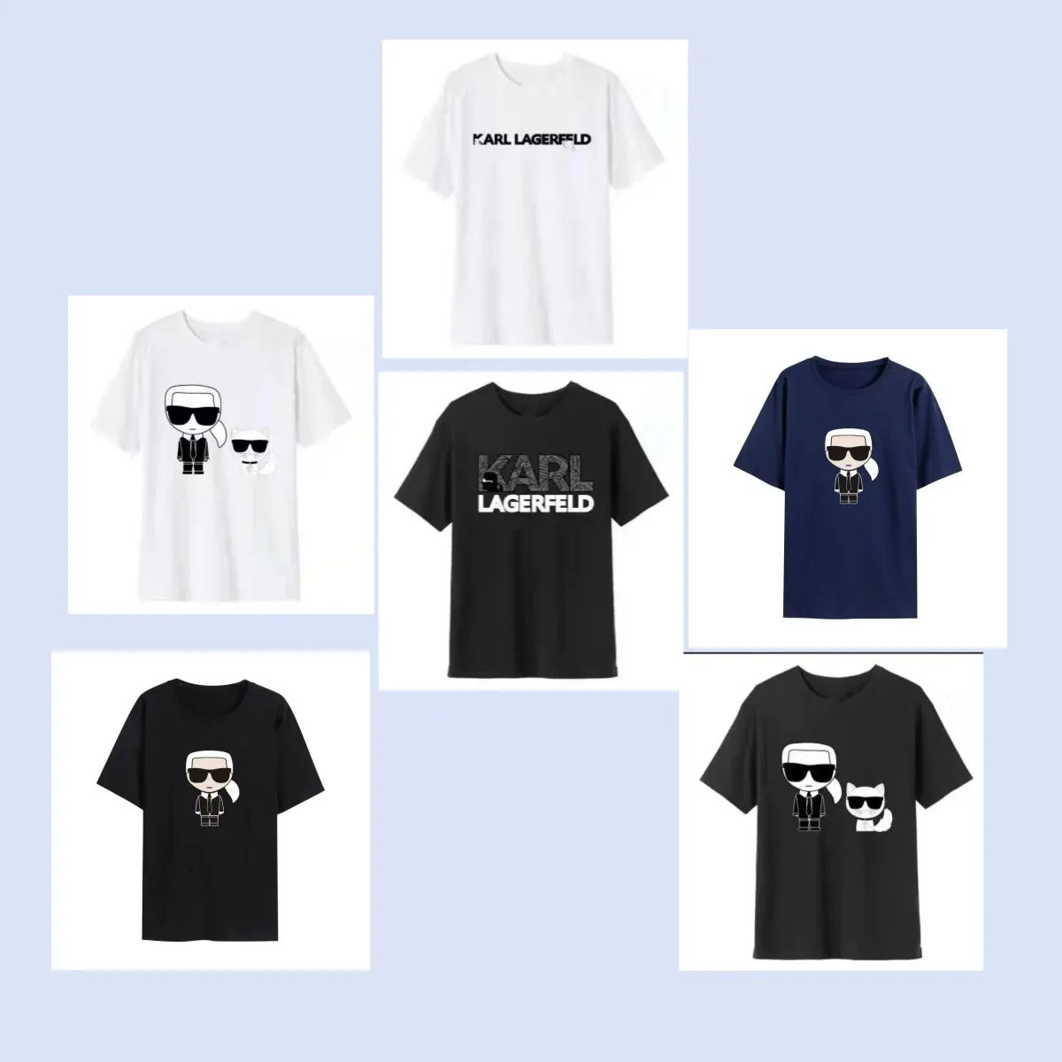 Men's T Shirts anime Funny Karls shirts Casual Tee T-shirt Men Fashion Cotton Tshirts Print Short O-neck Regular 00021