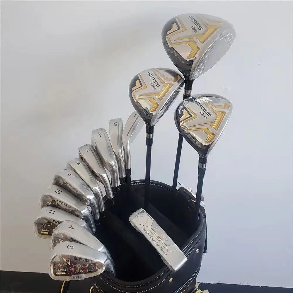 BERES 08 Golf Clubs Set for Men,Golf Driver,Irons,Fairway Wood,Putter,4 Star,14pcs R,S,SR Flex,Graphite Shaft