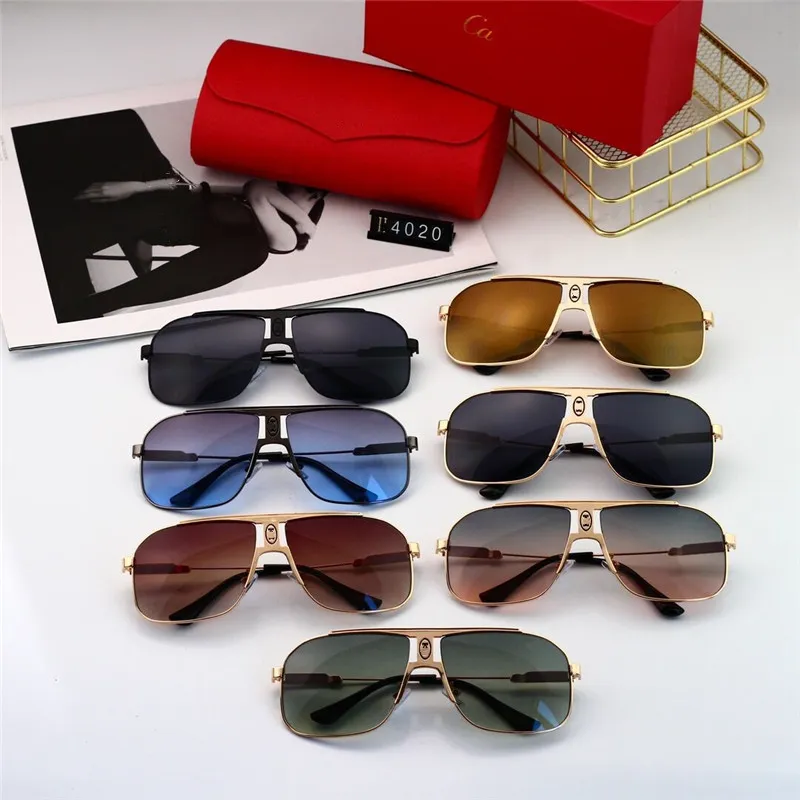 Designerskie okulary przeciwsłoneczne dla mężczyzn Kobiety Okulary przeciwsłoneczne Fashion Klasyczne okulary przeciwsłoneczne Luksusowe spolaryzowane pilotażowe okulary słoneczne Uv400 okulary szklanki Polaroid 4020 4020