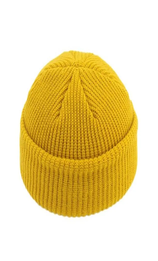 Ballkappen Shuangr Mode Unisex Beanie Hut gerippte gestrickte Winterwinter warm warm kurzer lässiger Feste Farbe für erwachsene Männer 1411650