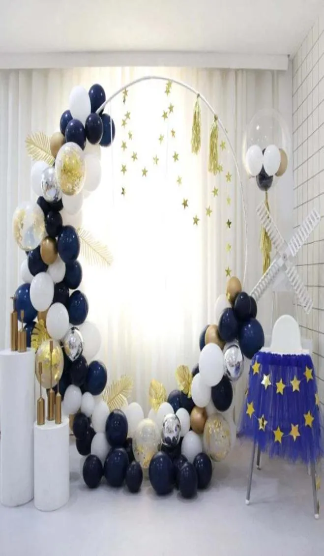 10ft círculo balão guirlanda hoop kit amarelo azul rosa balões folhas borla cenário de casamento aniversário festa decoração t208198714