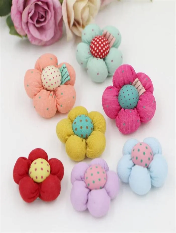 3 54CMX8PCS TRECH LITA FLOWER FÖR KIDS PHEDBAND DIY Craft Supplies Brooch Production Clothing Making Headwear Decoration301Z5735607