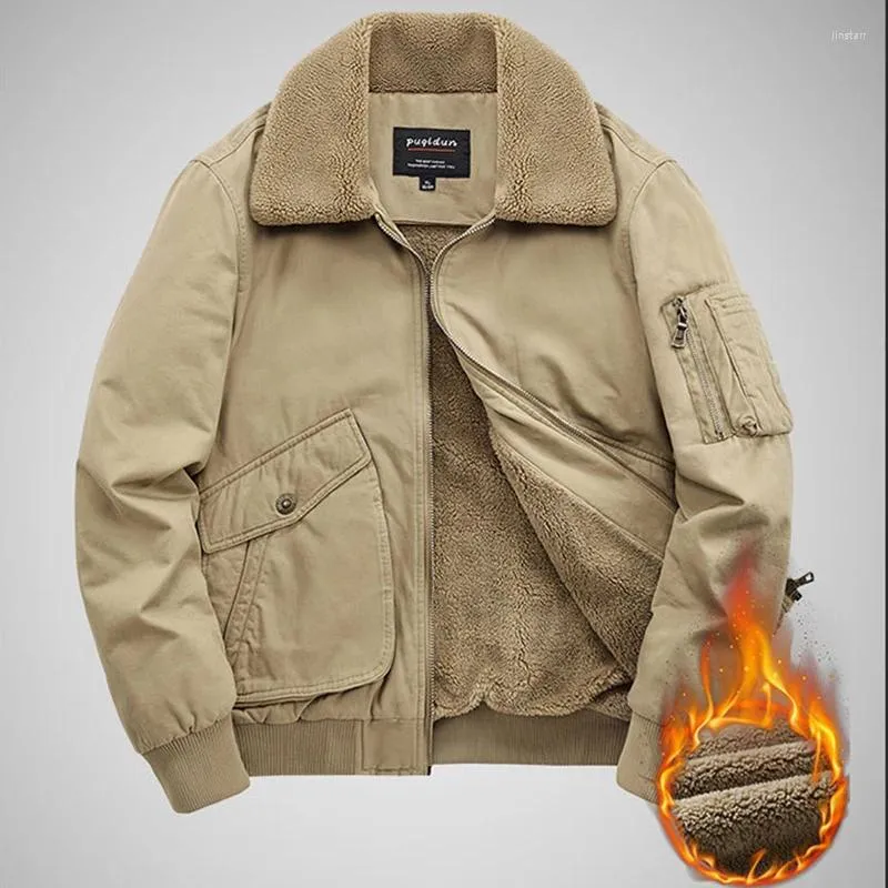 Vestes pour hommes Veste militaire Manteau d'hiver Grande taille Vêtements tactiques Chauffage Casual Coupe-vent Pardessus mâle polaire épais vêtements d'extérieur chauds