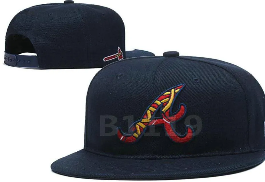 2020 Braves Hat Baseball Hat Snapback Pasek Flat Edge Dance Hiphop Cap Street Men039s and Women039s Sunshade Fashion HA4537542