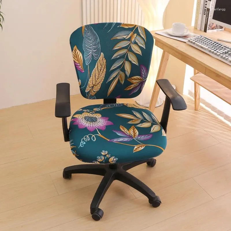 Chair Covers Computer Office Stretch Desk Cover Universal Rotating Slipcovers