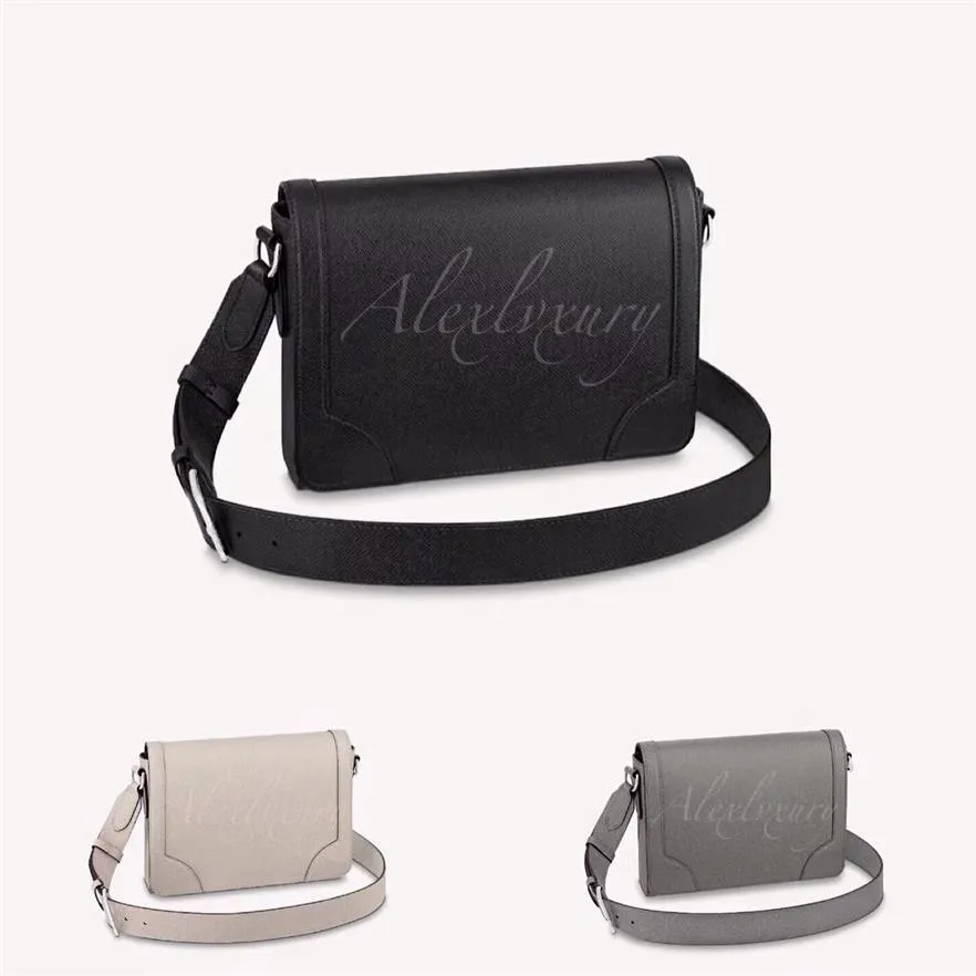 Mężczyźni nowe klapy Messenger Torby M30807 M30813 M30808 TAIGE Tepossed Skórzanie 3 Kolory Czarny beżowy szary Classic Tekscase Clutch Pur238l