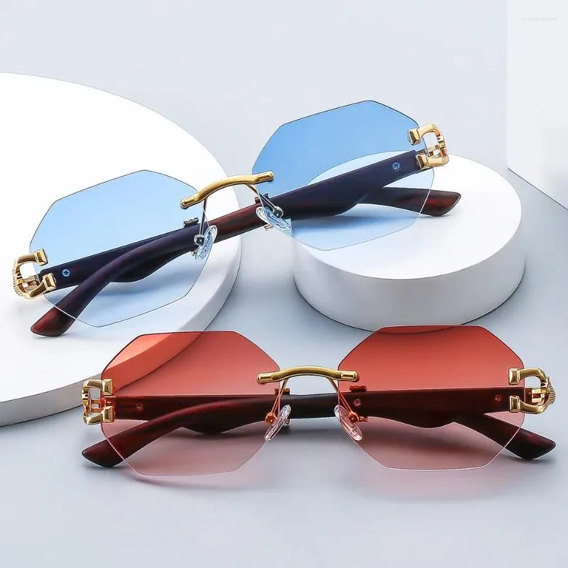 Okulary przeciwsłoneczne 2023 Europejskie i amerykańskie spersonalizowane wszechstronne okulary modowe
