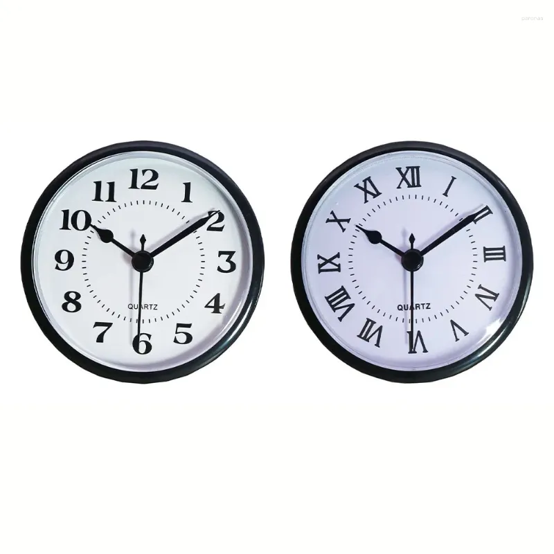 Horloges murales Horloge classique Insert 90mm Cadran blanc Numéro romain Outils Mouvement à quartz pour la maison DIY Artisanat Mécanisme de garniture en or Batterie de réparation