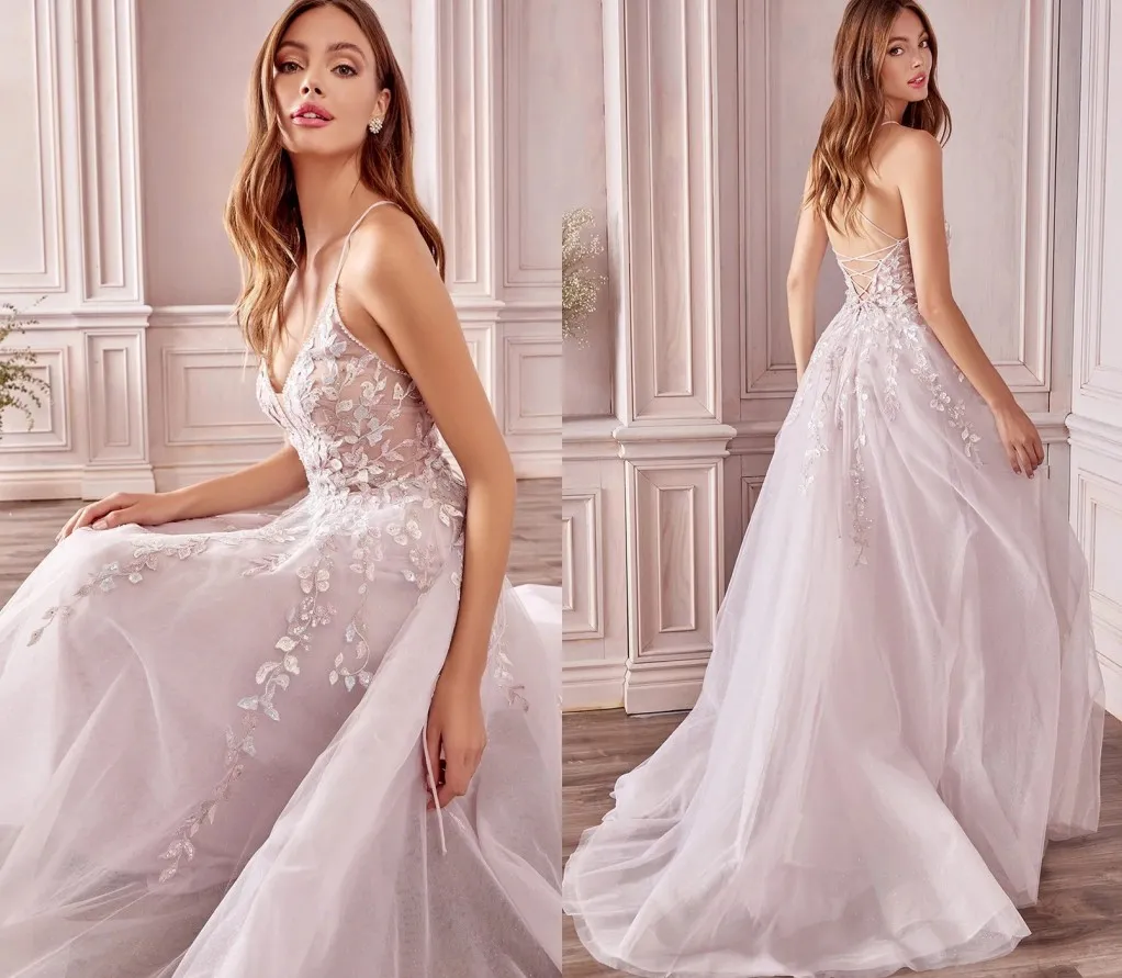 2024 Nouvel été Boho robe de mariée 2024 bretelles à col en V dos dentelle broderie perles une ligne robe de soirée de mariée sur mesure pour femme Vestido De Noiva